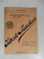 Alberto Marchesi, Torino. Catalogo generale 1919-1920. Manifattura abiti per uomini e ragazzi