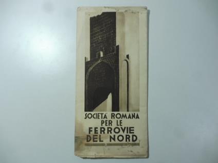 Societa' romana per le Ferrovie del Nord. Pieghevole promozionale - copertina