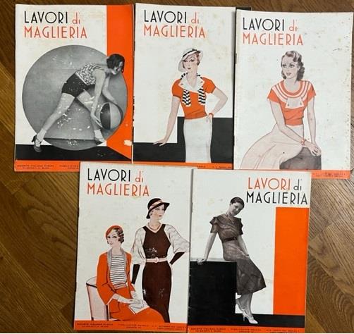 Lavori di maglieria. Societa' italiana Dubied. Nn. 4, 5, 7, 8, 9 - 1932 - copertina