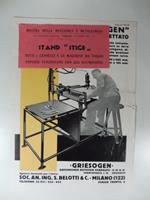 Tagliatrice Griesogen. Modello KS brevettato. Soc. Ing. S. Belotti. Foglio pubblicitario