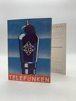 Telefunken. Fabbricazione italiana. Listino prezzi 16 agosto 1938