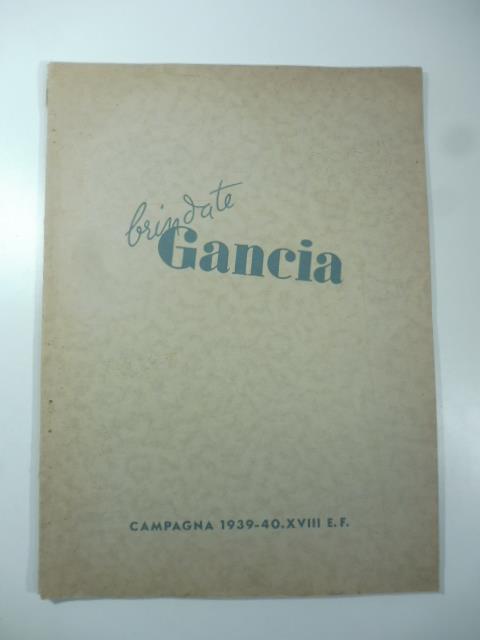 Brindate Gancia. Serie degli annunci pubblicati su 52 giornali e riviste dal 4 novembre al 31 dicembre 1939 - copertina