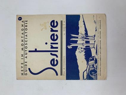 Neve in montagna. Guide autosciatorie, Sestriere (brochure promozionale) - copertina