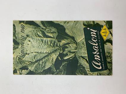 Ansaloni. Catalogo primavera 1949. Piante, sementi, bulbi - copertina