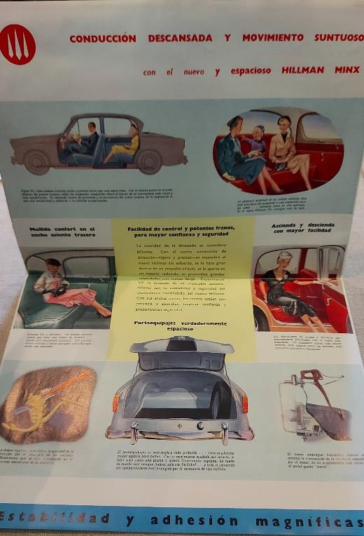 El prodigioso Hillman. El nuevo Hillman Minx (brochure pubblicitaria) - copertina