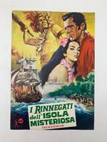 I rinnegati dell'isola misteriosa con Don Dubbins. Regia di Allan Dwan (pieghevole promozionale)