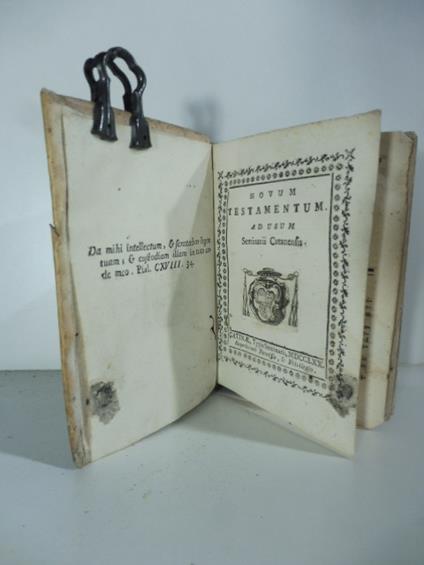 Novum testamentum ad usum Seminarii catanensis - copertina