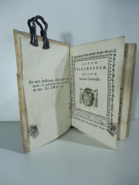 Novum testamentum ad usum Seminarii catanensis - copertina