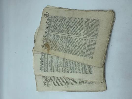 Gazzetta piemontese (Raccolta di 26 numeri dell'anno 1823) - copertina