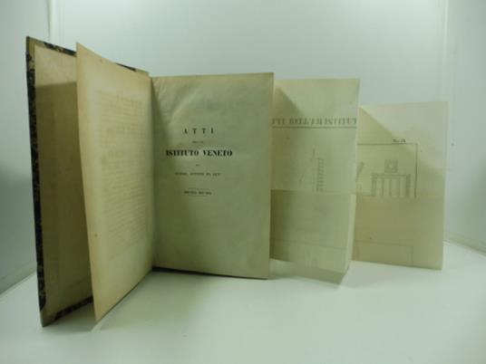 Atti dell'I. R. Istituto Veneto di Scienze, Lettere ed Arti dal novembre 1857 all'ottobre 1858 - copertina