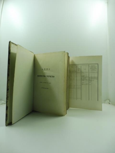 Atti dell'I. R. Istituto Veneto di Scienze, Lettere ed Arti dal novembre 1864 all'ottobre 1865 - copertina
