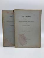 Atti e memorie delle RR. Deputazioni di storia patria per le provincie dell'Emilia, nuova serie, vol. V, parte I e II