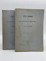 Atti e memorie delle RR. Deputazioni di storia patria per le provincie dell'Emilia, nuova serie, vol. VI, parte I e II