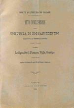 Atto conclusionale della comunita' di Bognancodentro...contro le squadre di Pizzanco, Valle, Graniga..
