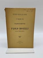 Elezione politica di Savona 21 maggio 1895. Banchetto a Paolo Boselli e suo discorso