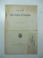 Supplemento alla Rivista d'Italia, anno I, volume I
