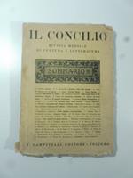 Il concilio. Rivista mensile di cultura e letteratura, n. 8-9, 15 settembre 1923