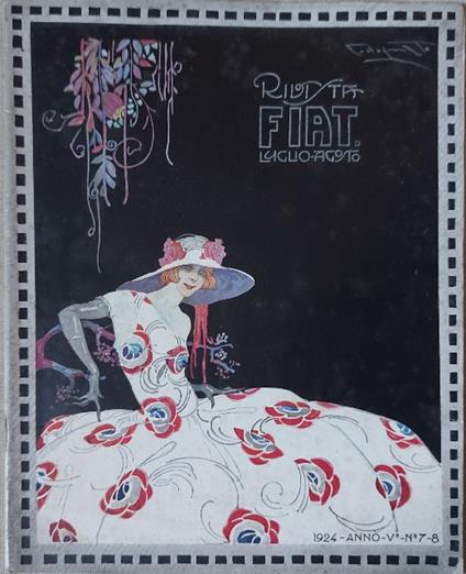 Rivista Fiat, anno V, n. 7-8, luglio-agosto 1924 - copertina