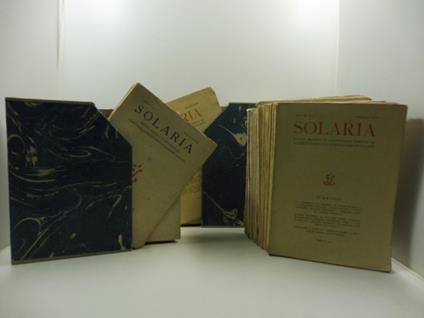Solaria. Rivista mensile di letteratura diretta da Alberto Carocci e Alessandro Bonsanti - copertina