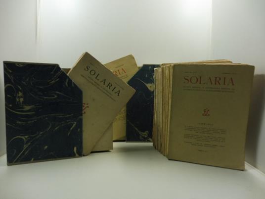 Solaria. Rivista mensile di letteratura diretta da Alberto Carocci e Alessandro Bonsanti - copertina