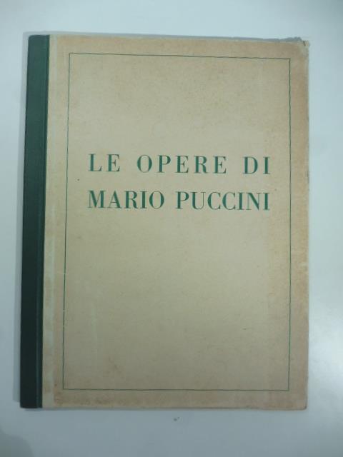 Galleria Pesaro, Milano, maggio 1931. Le opere di Mario Puccini