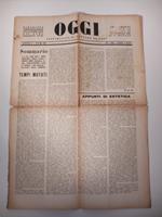 Oggi. Settimanale di lettere ed arti, anno I, num. 29