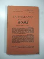 La phalange. Numero consacre' a Rome
