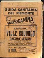 Guida Sanitaria del Piemonte. Province di Torino, Alessandria, Aosta, Asti, Cuneo, Novara, Vercelli anno 1936