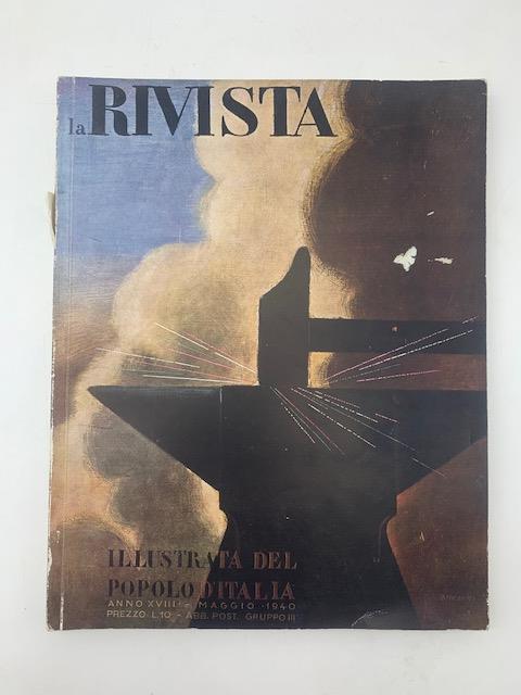 La Rivista illustrata del Popolo d'Italia, anno XVIII, maggio 1940 - copertina