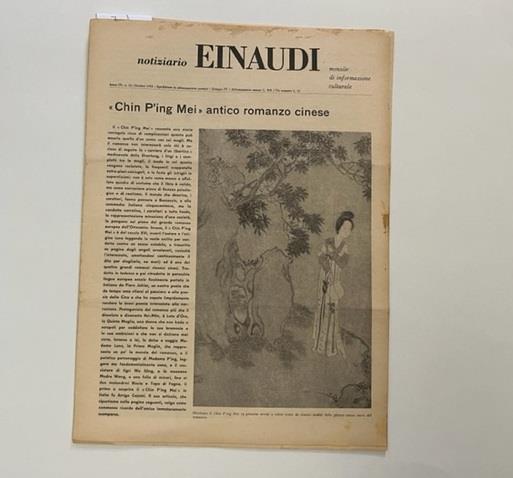 Notiziario Einaudi. Mensile di informazione culturale, anno IV, n. 10, Ottobre 1955 - copertina