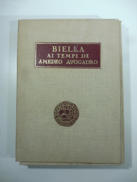 Biella ai tempi di Amedeo Avogadro - copertina