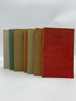 Poesia e critica. Rivista quadrimestrale. Numeri 1, 2, 3, 4, 5, 6-7, 8-9
