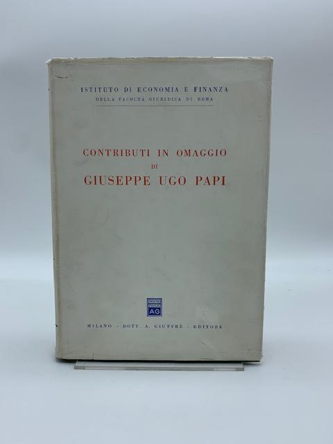 Contributi in omaggio di Giuseppe Ugo Papi - copertina