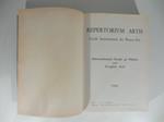 Repertorium artis. Guide International des Beaux-Arts. International Guide of Plastic and Graphic Arts