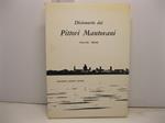 Dizionario dei pittori mantovani. Volume primo secondo