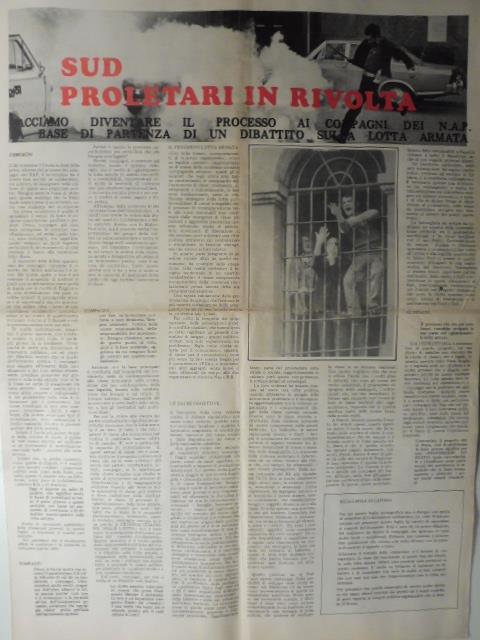 Sud proletari in rivolta. Facciamo diventare il processo ai compagni dei N.A.P. base di partenza di un dibattito sulla lotta armata - copertina
