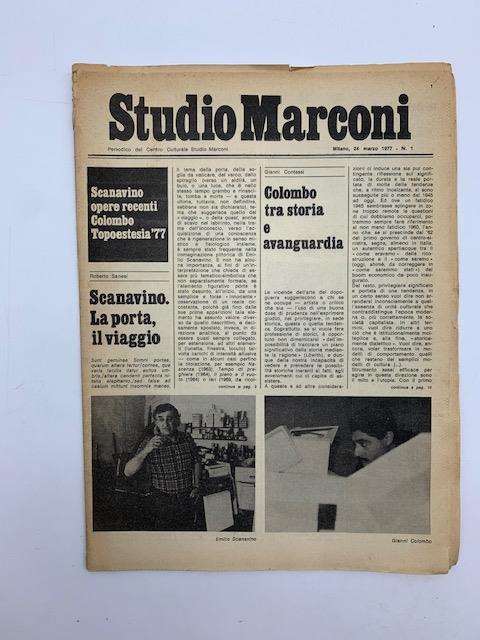 Studio Marconi. Periodico del Centro culturale Studio Marconi, n. 1, 24 marzo 1977 - copertina