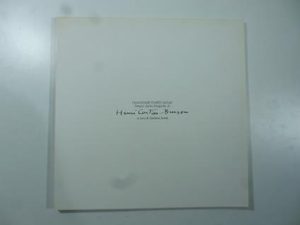 L' imaginaire d'apres nature. Disegni, dipinti, fotografie di Henri Cartier-Bresson - copertina