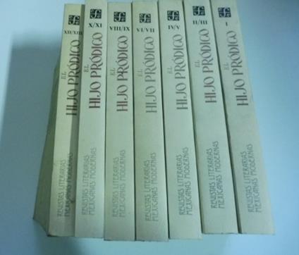 Revistas literarias mexicanas modernas. El hijo prodigo. I, II/III, IV/V, VI/VII, VIII/IX, X/XI, XII/XIII. Abril/Septiembre de 1943 Octubre/Diciembre de 1943-Enero/Marzo de 1944Abril/Junio 1944-Julio/Septiembre 1944 Octubre/Diciembre 1944-Enero/Ma - copertina