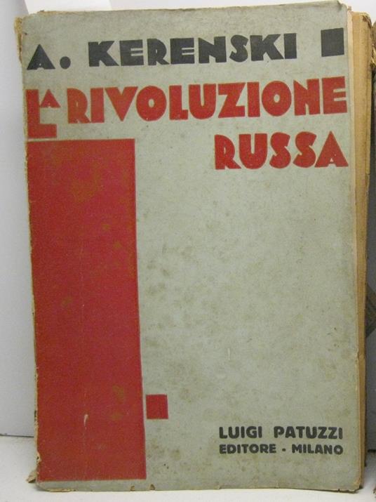 La rivoluzione russa - Aleksandr Kerenskij - copertina