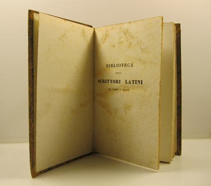 Opere di Q. Orazio Flacco colla traduzione e le annotazioni di Tommaso Gargallo - Q. Flacco Orazio - copertina