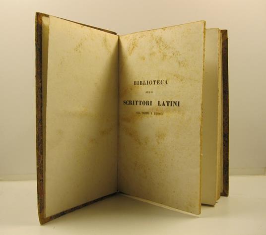 Opere di Q. Orazio Flacco colla traduzione e le annotazioni di Tommaso Gargallo - Q. Flacco Orazio - copertina