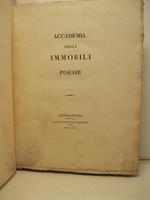 ACCADEMIA DEGLI IMMOBILI. POESIE