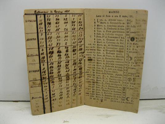 Almanacco dette delle fiere per l'anno comune 1875 - copertina