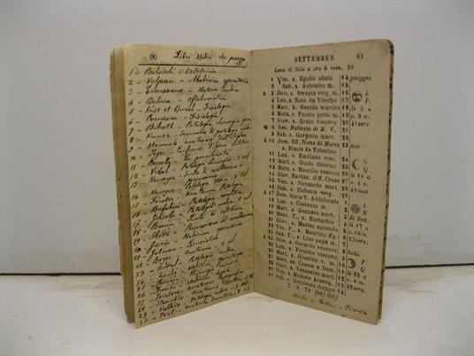 Almanacco detto delle Fiere per l'anno bisestile 1876 - copertina