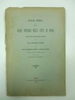 Analisi chimica delle acque potabili della citta' di Roma eseguita per incarico del Municipio dal Prof. Francesco Mauro e dai Dottori Raffaello Nasini e Augusto Piccini nell'istituto chimico dell'Universita' di Roma diretto dal Prof. Stanislao Canniz