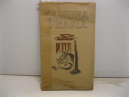Carmina priapea nella traduzione di Giovanni Bach - copertina