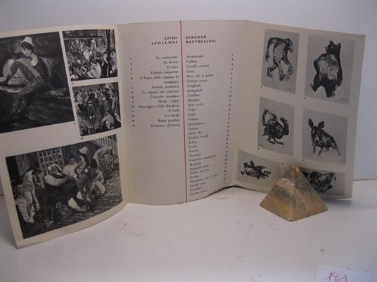 Uomini e bestie. Dipinti da Livio Apolloni disegnate da Alberto Mastrojanni - copertina