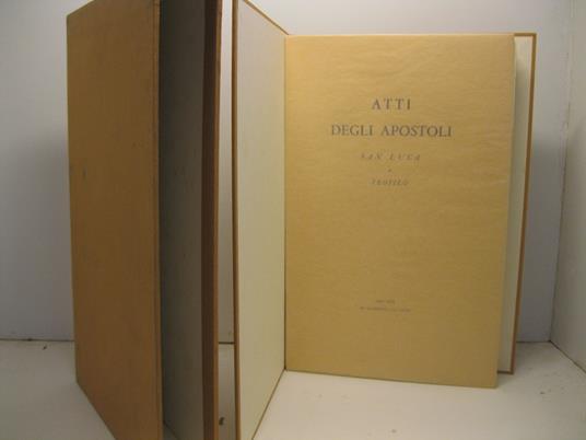 ATTI DEGLI APOSTOLI. San Luca a Teofilo - copertina