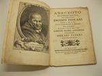 Anecdoto appartenente alla vita del Cardinale Jacopo Isolani scoperto e dato in luce e con annotazioni a disamina posto ed illustrato ed al nobile ed eccelso signore il Signor Conte Marc - Antonio senatore Isolani Lupari diretto da D. P. B